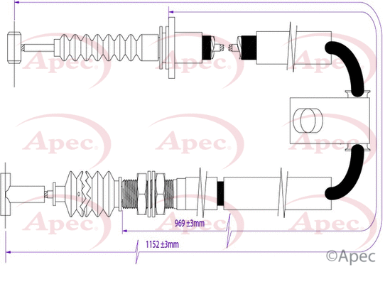 Cable Pull, parking brake (CAB1277)