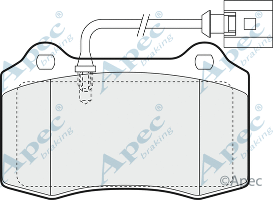 Brake Pad Set, disc brake (PAD1374)