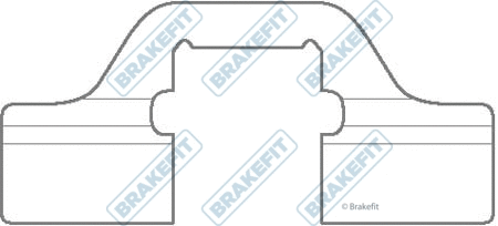 Accessory Kit, disc brake pad (BKT1008)