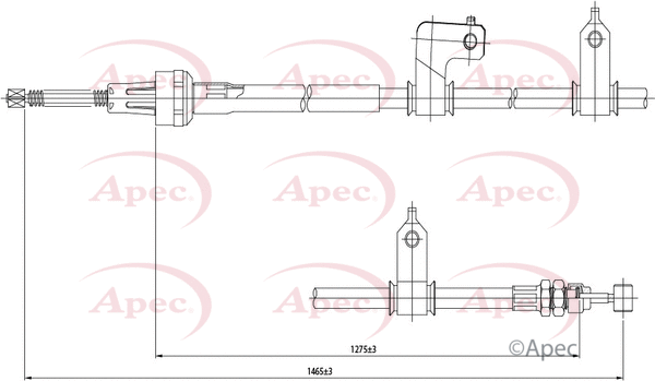 Cable Pull, parking brake (CAB1566)