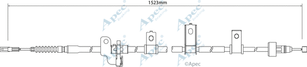 Cable Pull, parking brake (CAB1254)