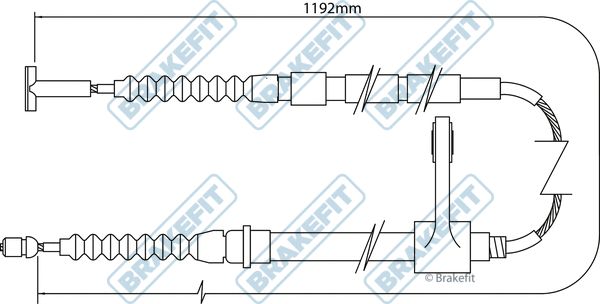 Cable Pull, parking brake (BBC3007)