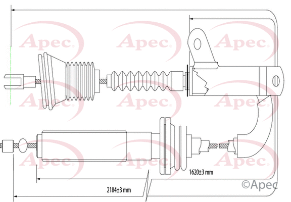 Cable Pull, parking brake (CAB1504)