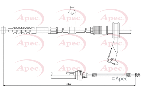 Cable Pull, parking brake (CAB1419)