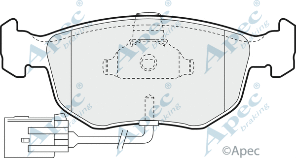 Brake Pad Set, disc brake (PAD877)