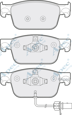 Brake Pad Set, disc brake (PAD2150)