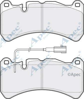 Brake Pad Set, disc brake (PAD2158)