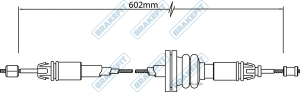 Cable Pull, parking brake (BBC3312)