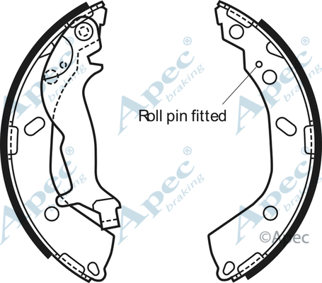 Brake Shoe Set (SHU700)
