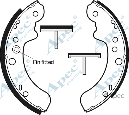 Brake Shoe Set (SHU387)
