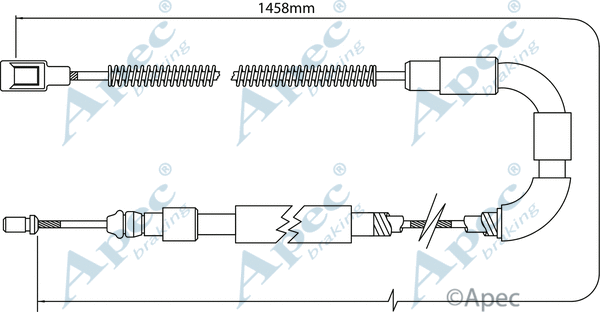 Cable Pull, parking brake (CAB1535)