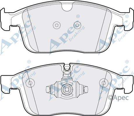Brake Pad Set, disc brake (PAD2160B)