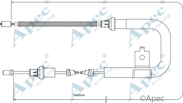 Cable Pull, parking brake (CAB1310)