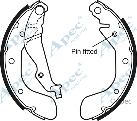 Brake Shoe Set (SHU690)