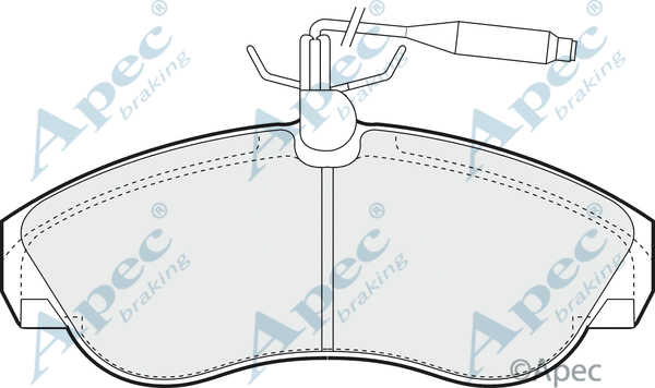 Brake Pad Set, disc brake (PAD868)