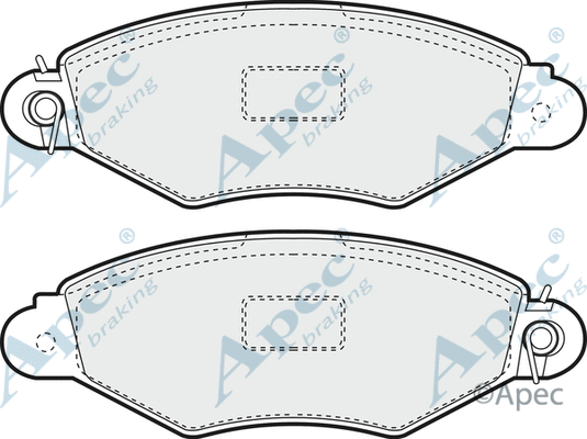 Brake Pad Set, disc brake (PAD976)