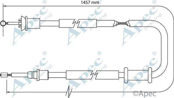 Cable Pull, parking brake (CAB1121)