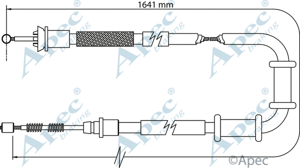 Cable Pull, parking brake (CAB1108)