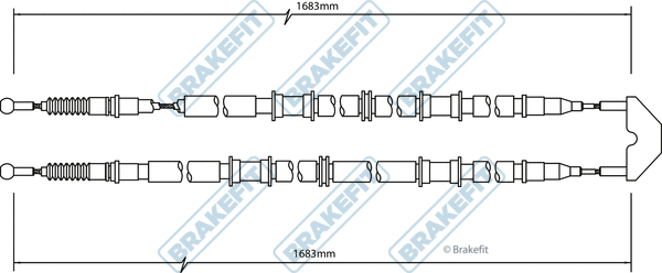 Cable Pull, parking brake (BBC3497)