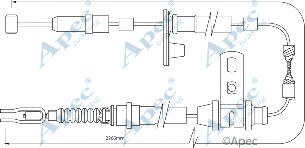 Cable Pull, parking brake (CAB1391)