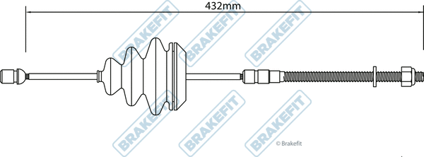 Cable Pull, parking brake (BBC3471)