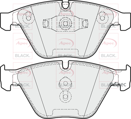 Brake Pad Set, disc brake (PAD1635B)