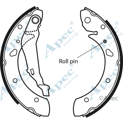 Brake Shoe Set (SHU588)