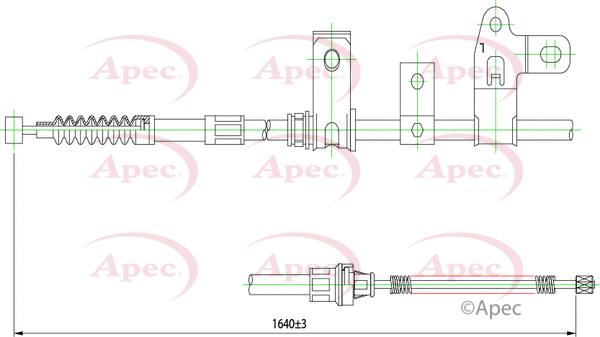 Cable Pull, parking brake (CAB1426)