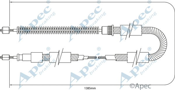 Cable Pull, parking brake (CAB1327)