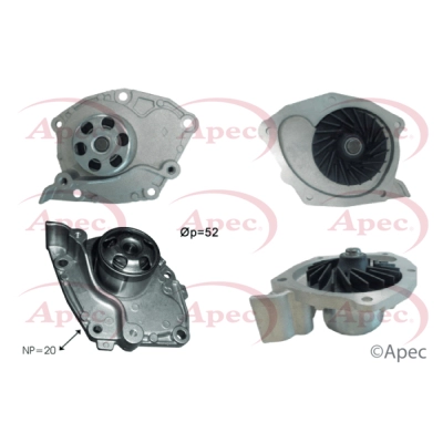 Water Pump, engine cooling (AWP1453)