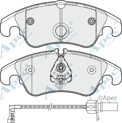 Brake Pad Set, disc brake (PAD1861)