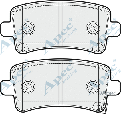 Brake Pad Set, disc brake (PAD1697)