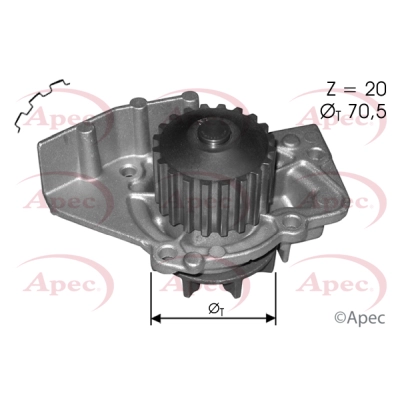 Water Pump, engine cooling (AWP1136)
