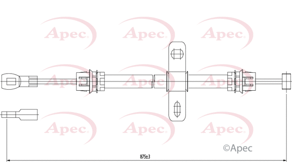 Cable Pull, parking brake (CAB1247)