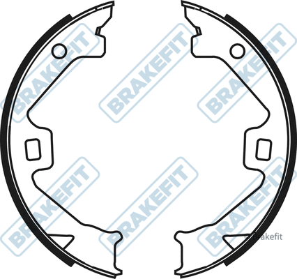 Brake Shoe Set, parking brake (BSH1030)