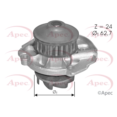 Water Pump, engine cooling (AWP1497)