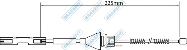 Cable Pull, parking brake (BBC3152)
