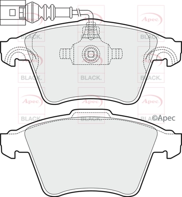 Brake Pad Set, disc brake (PAD1496B)