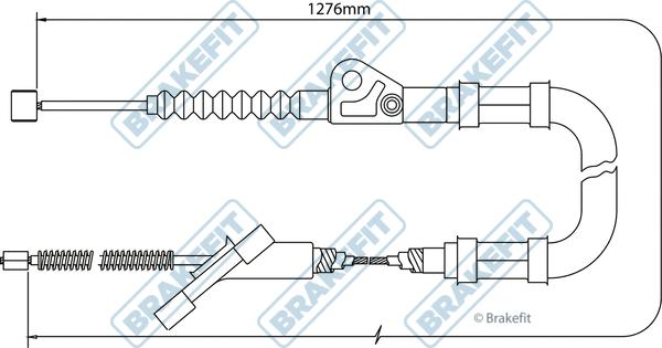 Cable Pull, parking brake (BBC3434)
