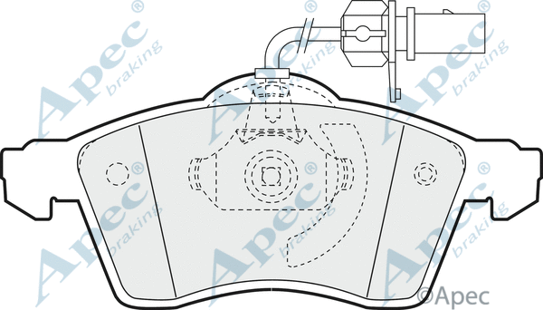 Brake Pad Set, disc brake (PAD1182)