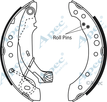 Brake Shoe Set (SHU638)