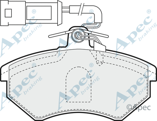 Brake Pad Set, disc brake (PAD708)