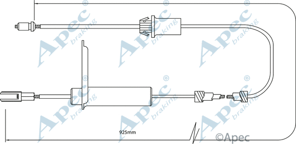 Cable Pull, parking brake (CAB1281)