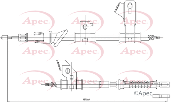 Cable Pull, parking brake (CAB1301)