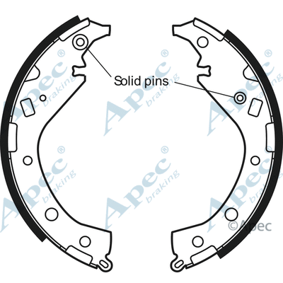 Brake Shoe Set (SHU669)