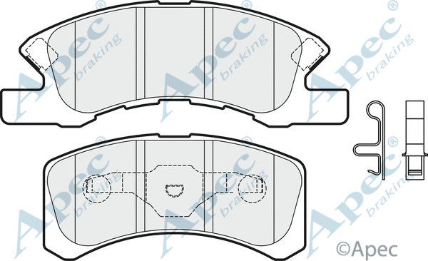 Brake Pad Set, disc brake (PAD1986)