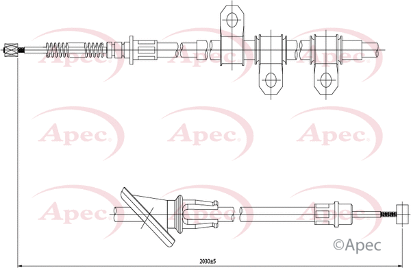 Cable Pull, parking brake (CAB1652)
