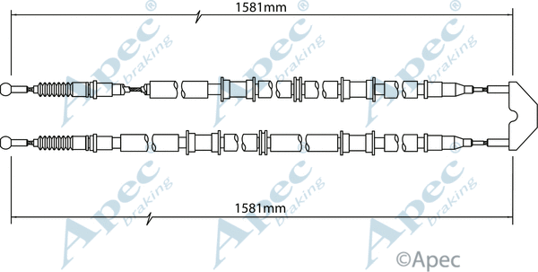 Cable Pull, parking brake (CAB1456)