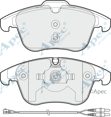 Brake Pad Set, disc brake (PAD1668)