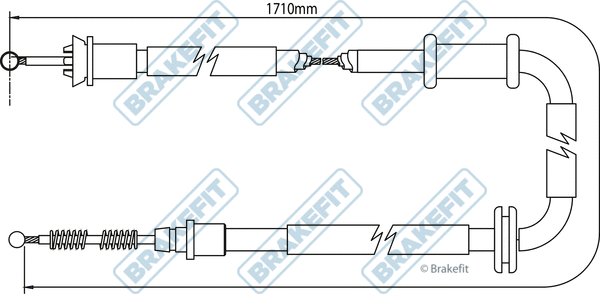 Cable Pull, parking brake (BBC3065)